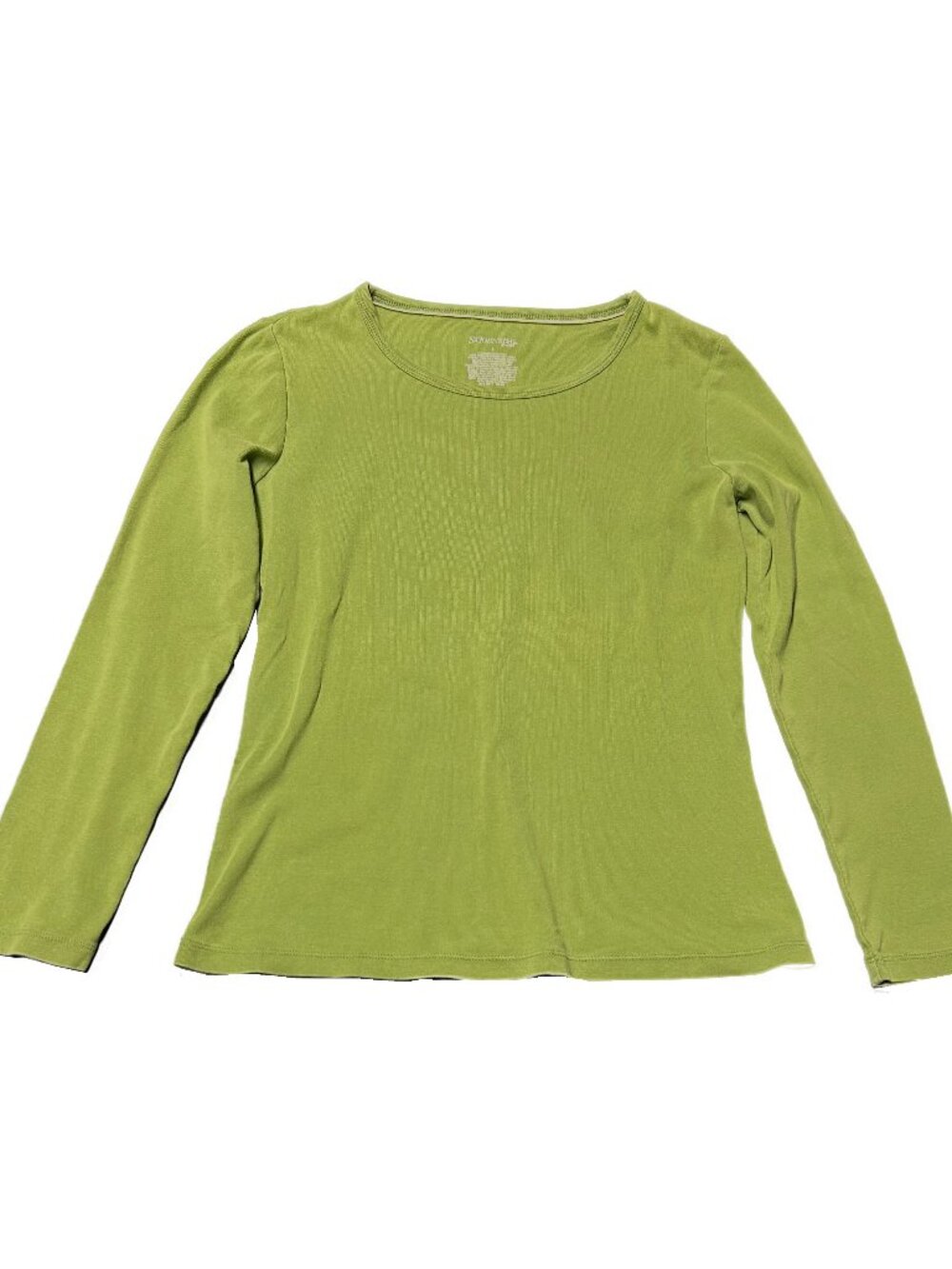 Women's St. John's Bay Forest Green Long-Sleeve Tee